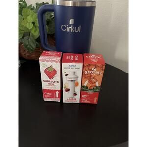 Cirkul 40oz Midnight Blue Stainless Steel Tumbler StrawSip DoubleWall Insulated